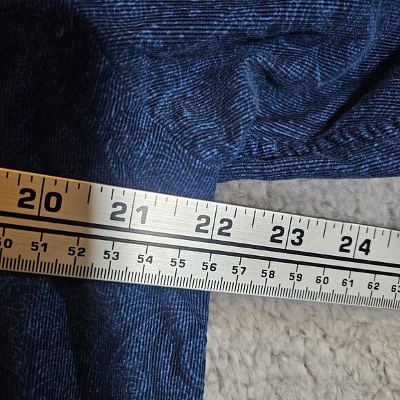 Cremieux Mens Paisley Button-Up Shirt Medium 100% Cotton Blue Long Sleeve - Picture 8 of 13